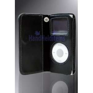  HHI   iPod Nano Soft Leather Wallet Case   Black  