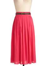 Swish and Spin Skirt in Pink  Mod Retro Vintage Skirts  ModCloth