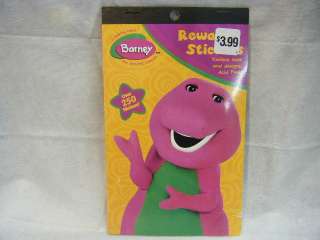 New Barney Reward Sticker Book Over 250  