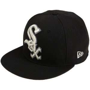   White Sox Big Metallic 59Fifty Cap (Black, 7 5/8)