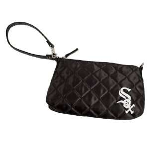  MLB Chicago White Sox Quilted Wristlet, Black