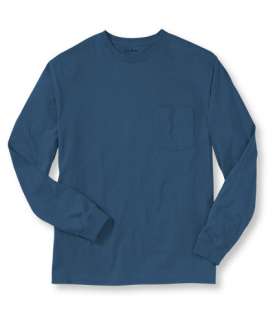 Carefree Unshrinkable Tee, Long Sleeve with Pocket T Shirts  Free 