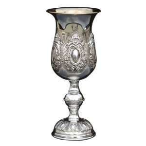  Silver Plated Kiddush Cup    Vertical Rose Gardens