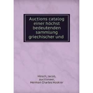  Auctions catalog einer hÃ¶chst bedeutenden sammlung 