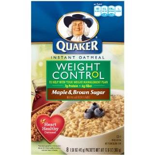 Quaker Instant Oatmeal Lower Sugar Maple & Brown Sugar, 10 Count Boxes 