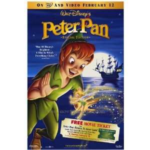  Peter Pan Special Edition   Movie Poster   27 x 40