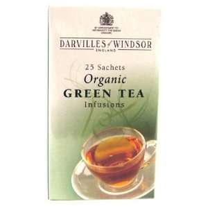 Darvilles Of Windsor Organic Green Tea Tag and Envelope 25s 50g