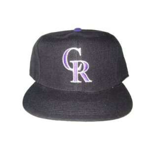  Colorado Rockies Vintage MLB Classic Fitted Hat   Black 