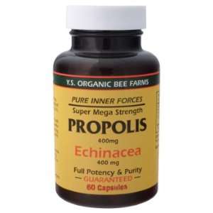  YS Royal Jelly/Honey Bee   Propolis/Echinacea, 400 mg, 60 
