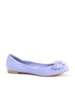 Lilac (Purple) Broiderie Bow Ballerina  244287855  New Look
