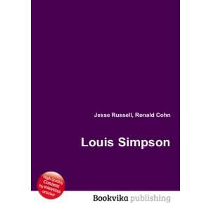  Louis Simpson Ronald Cohn Jesse Russell Books