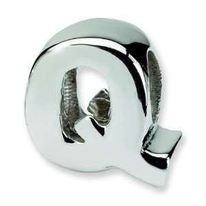   Reflections Sterling Silver Letter Q Bead Arts, Crafts & Sewing