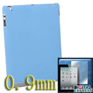 For iPad 2 0.9mm Case work with Smart Cover (Azure) + Screen Protector