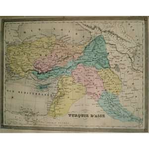  La Brugere Map of Turkey Armenia,Iraq and Kurdistan (1877 