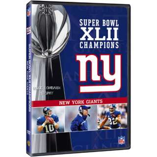 New York Giants DVDs Warner Brothers New York Giants Super Bowl XLII 