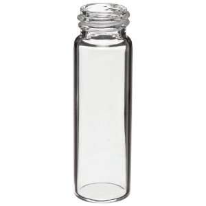 Kimble Kimax 74503 7 Glass 7mL Solvent Saver Vial, with Closure Packed 