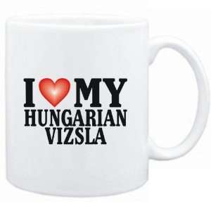 Mug White  I LOVE Hungarian Vizsla  Dogs  Sports 