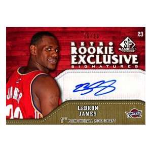  LeBron James Autographed / Signed 2009 2010 Upper Deck SP Game 