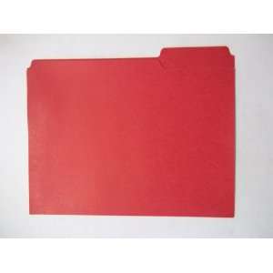  Oxford Esselte 21019 Red File Folder 1/3 Cut With Fastener 