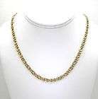 14K Yellow Gold Hollow Link 585 Italy Chain 21 #51d