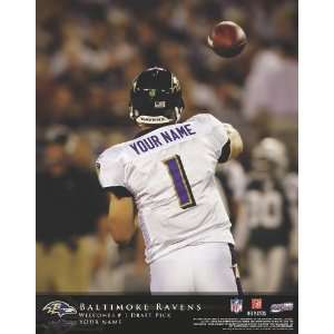    Personalized Baltimore Ravens QB Hero Print