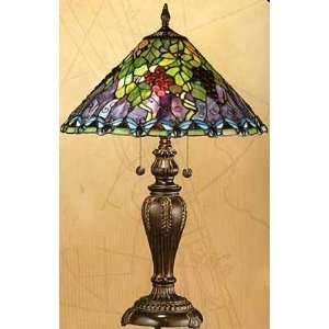    Classic Fieldstone Finish Butterfly Tiffany Lamp