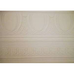 Antique Molding White Paintable Wallpaper Border 