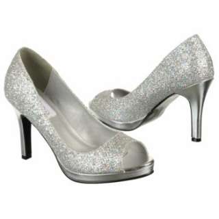 Womens Dyeables Sari Silver Shoes 