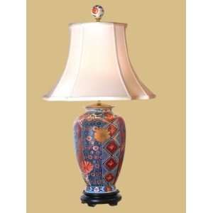  East Enterprises Gold Imari Vase Oriental Table Lamp With 