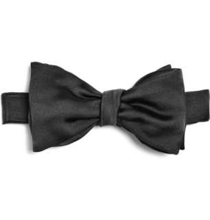  Accessories  Ties  Bow ties  Black Silk Bow Tie