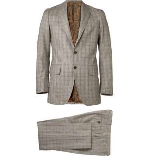    Clothing  Suits  Suits  Prince of Wales Check Wool Suit