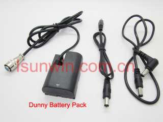   Rig NP F970 (or F550) Battery Power Supply For Canon 5D2 60D 7D  
