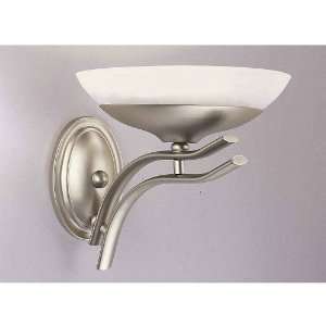  Halogen Brushed Steel Finish Wall Sconce