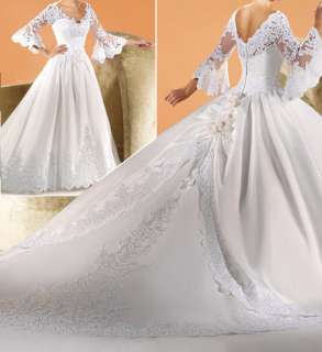 Luxus Hochzeitskleid Brautkleid mit umwerfender langer Schleppe 