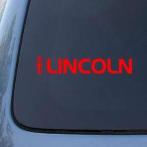  LINCOLN   Vinyl Car Decal Sticker #1807  Vinyl Color Red 
