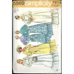  Vintage 1973 Simplicity Pattern 5569   Misses Wedding Dress 