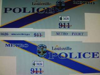Louisville Metro KY Police Car Decals 118  