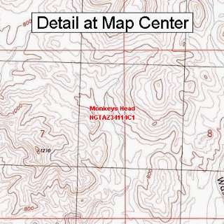  USGS Topographic Quadrangle Map   Monkeys Head, Arizona 