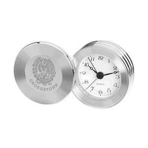  Georgetown   Rodeo II Travel Alarm Clock   Silver Sports 