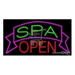  Spa Open LED Business Sign 17 Tall x 32 Wide x 1 Deep 