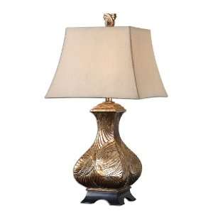 Uttermost 31 Villeneuve Lamps Heavily Antiqued Champagne Finish With 