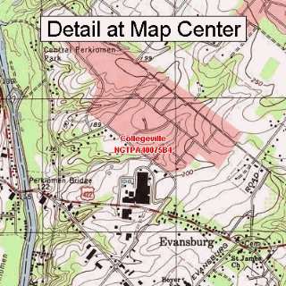 USGS Topographic Quadrangle Map   Collegeville, Pennsylvania (Folded 