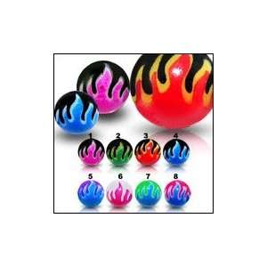  UV Fire Balls Piercing Jewelry Jewelry