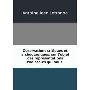  Observations critiques et archeologiques sur lobjet des 