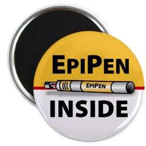  EPIPEN INSIDE Medical Alert 2.25 Fridge Magnet Everything 