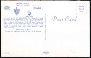 SOMERSET PA Moores Motel Vintage Pennsylvania Hotel Postcard  