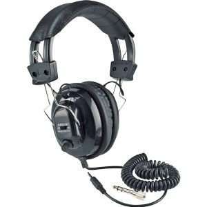   Stereo Leatherette Headphones With Mono Volume Control Electronics