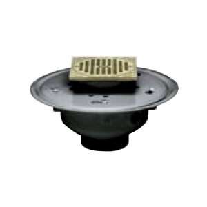 com Oatey 72043 PVC Adjustable Commercial Drain with 5 Inch BR Grate 