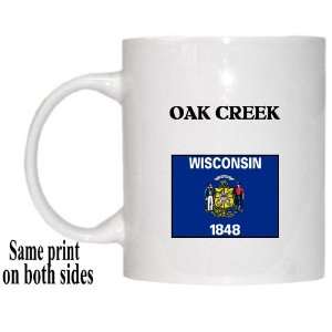    US State Flag   OAK CREEK, Wisconsin (WI) Mug 