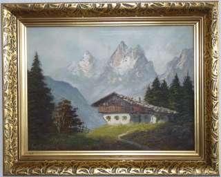 Ölgemälde Ölbild Kunstwerk Sammlerstück   Seiser Alm Dolomiten 